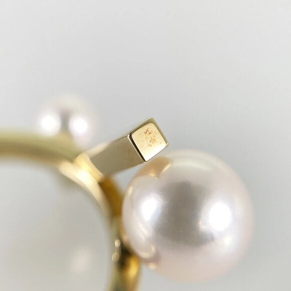 TASAKI Balance cross Yellow gold Pearl Ring - Picture 10 of 16